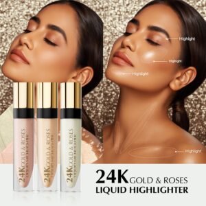 24K Gold & Roses Liquid Highlighter